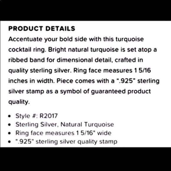 SILPADA Turquoise Sterling Silver 925 Ring - Picture 9 of 9